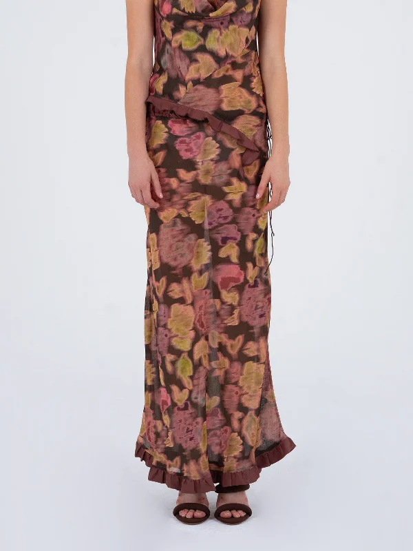 Brown ice skirt Great Deals On Ethnic Cultural Wear