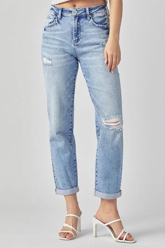 Distressed Boyfriend Jean Subtle Sophistication