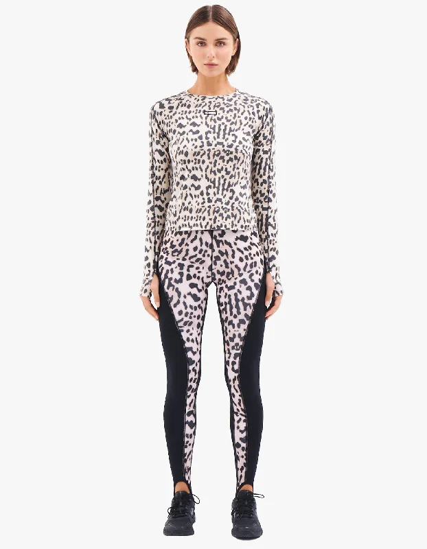 Slalom Printed Legging - Leopard Print Luxury Fashion for Women