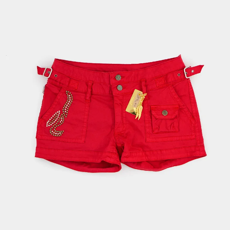 Military Short Double Waistband (Red) Unleash Your Style