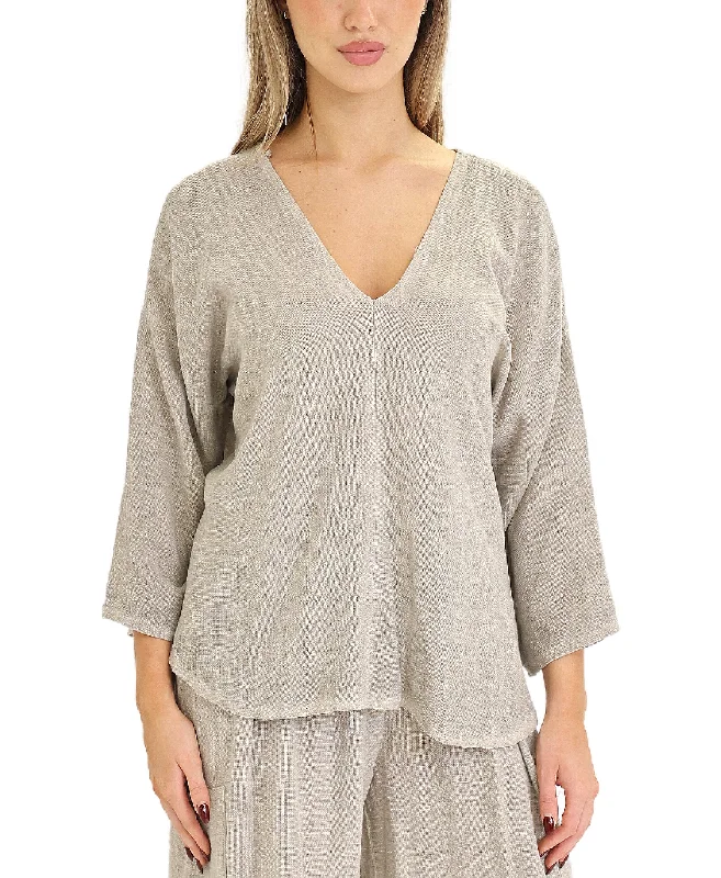 Linen & Cotton Combo Top Trend Driven Wardrobe