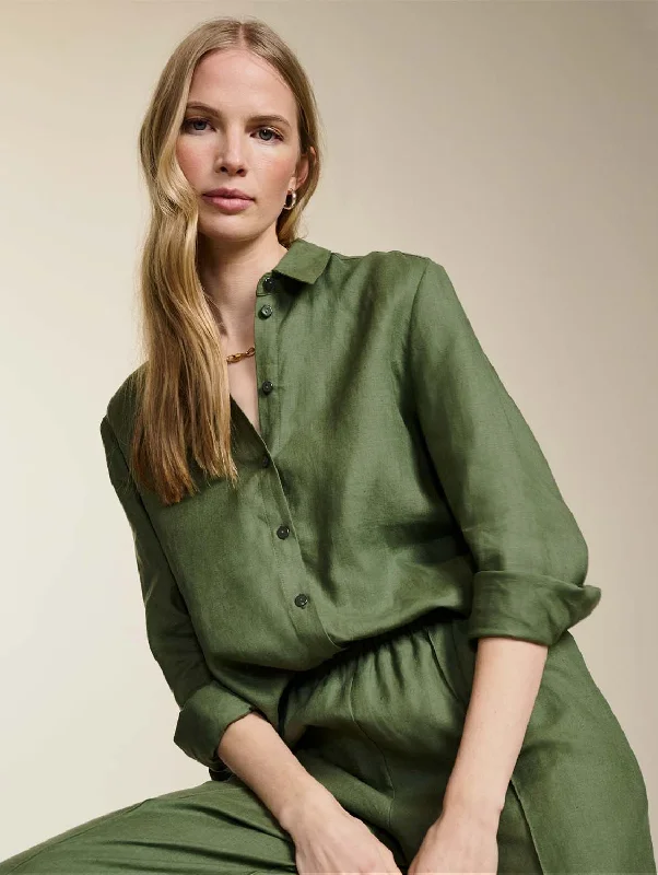 Della Hemp Shirt | Light Khaki Style Beyond Borders