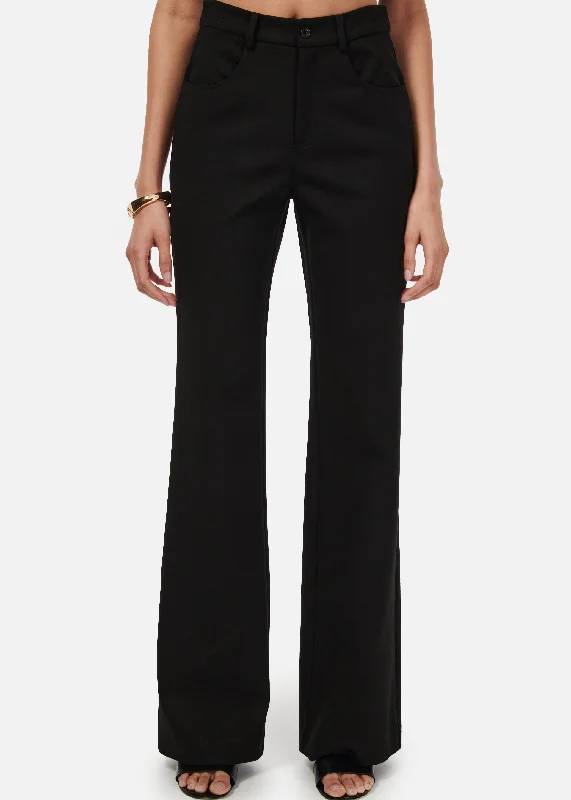 Lucrecia Wide Leg Pant Black Refined Simplicity