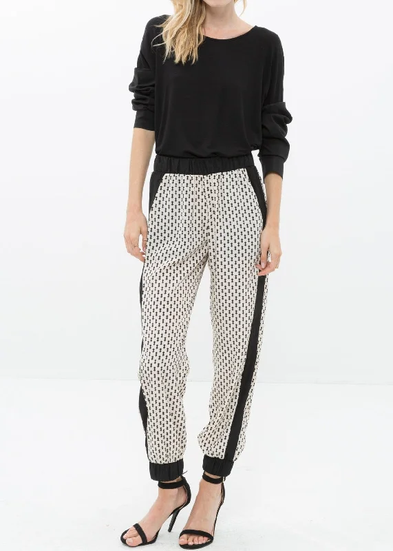 Women's Printed Casual Cuffed Hem Pants Update With Cottagecore Styles