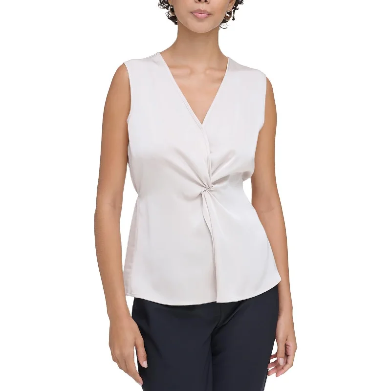 Womens V-Neck Twist-Front Shell Gift Ideas