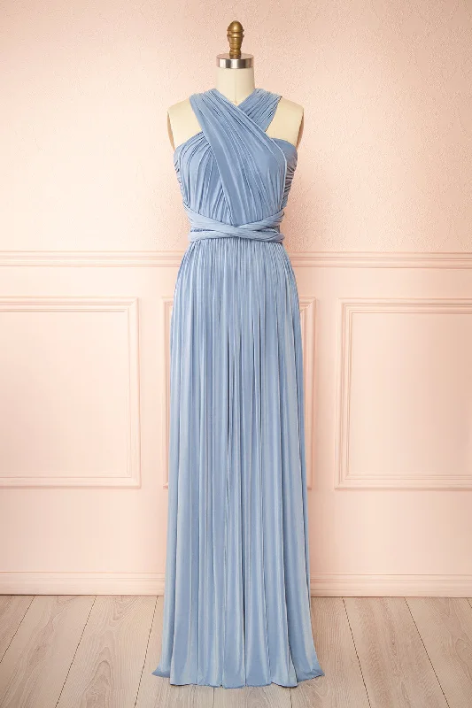 Kilda Blue | Convertible Maxi Dress Boutique Styles