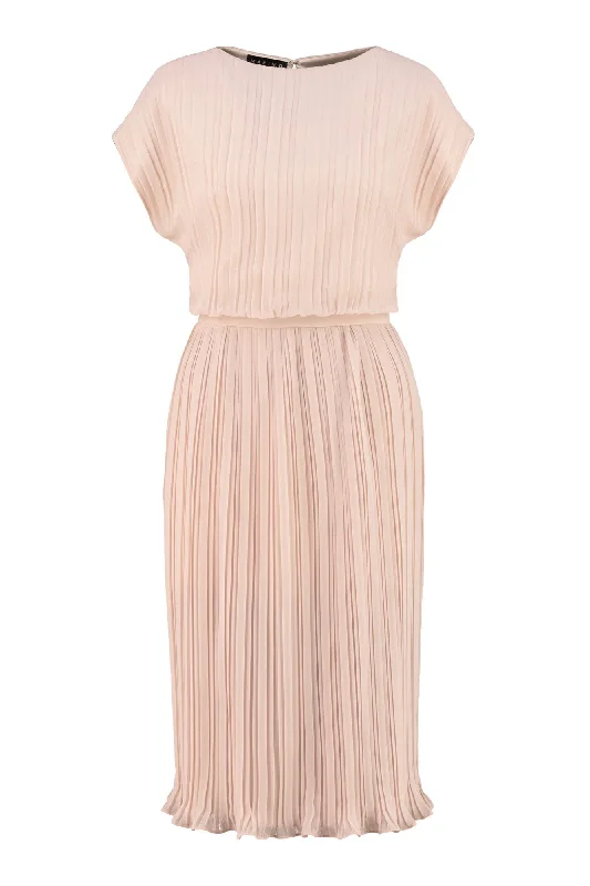 MERREMIA NUDE PINK PLEATED DRESS Flash Sales