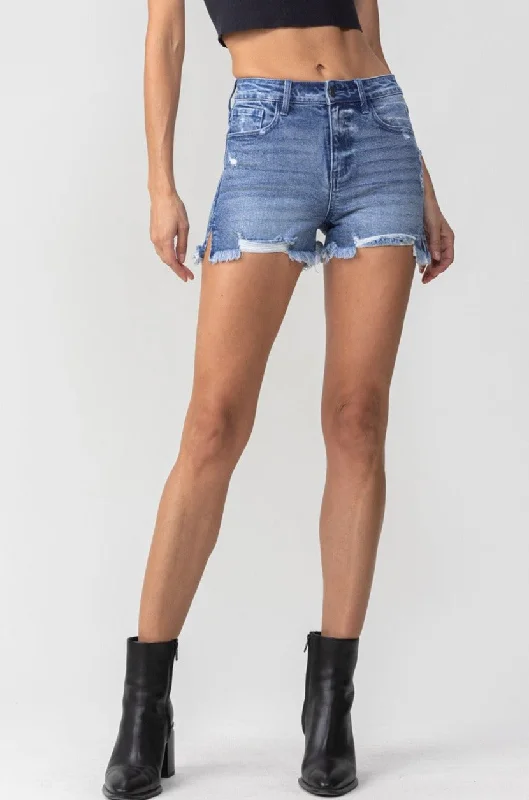 High Rise Side Slit Shorts Browse Our Top Products