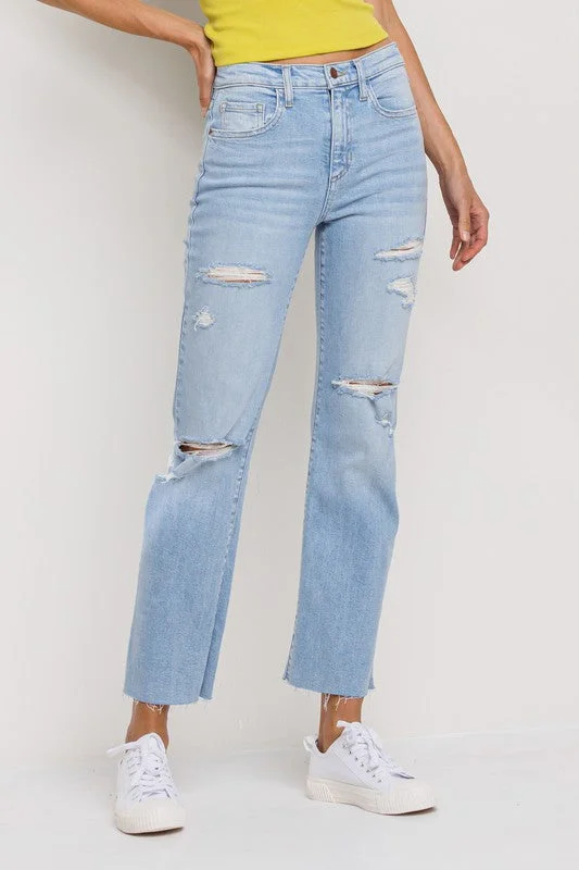 High Rise Straight Jean Durable Fashion Picks