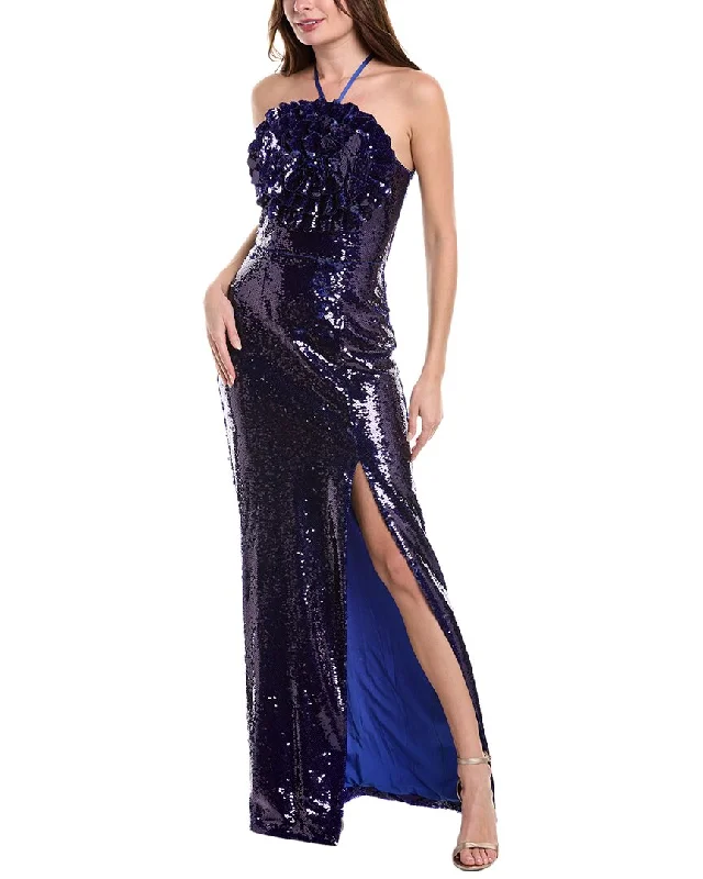 Rene Ruiz Halter Top Sequin Gown Style Breakthroughs