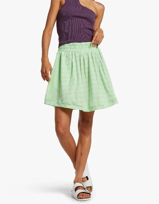 Light Mini Skirt - 496 Opaline Green Classic Appeal