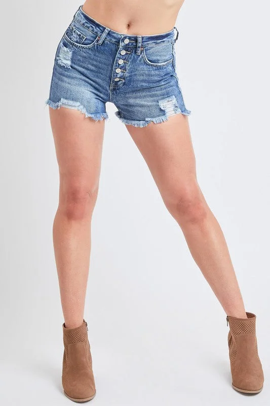 Exposed Button Fly Shorts Embrace New Fashion