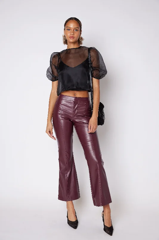 Tate Faux Leather Trouser Exquisite Craftsmanship