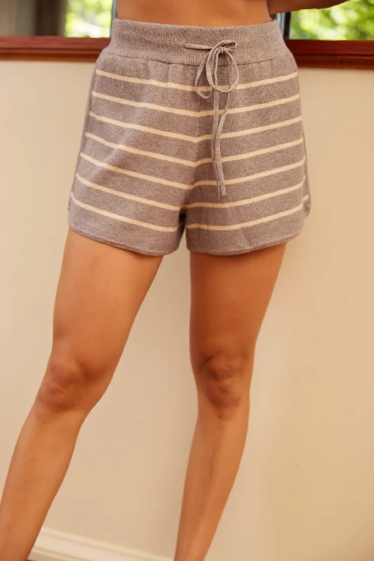 SALE - Larsen Sweater Stripe Shorts Stylish Savings