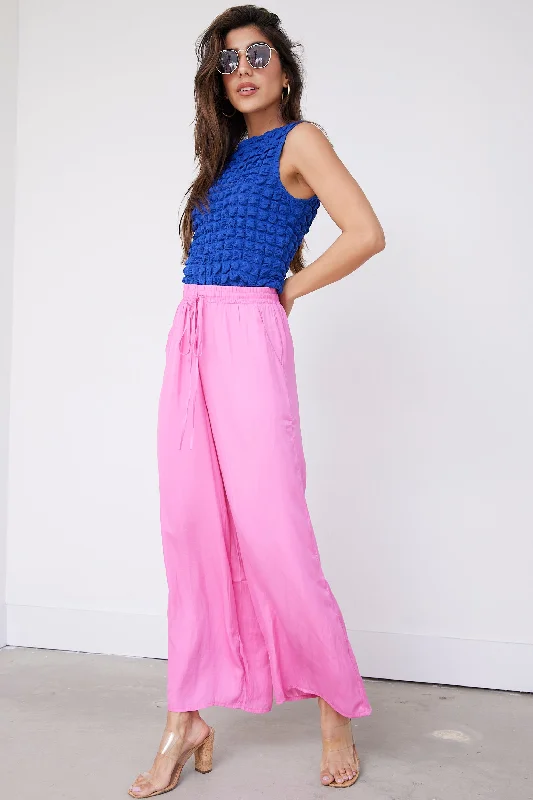 SALE - Robbi Satin Wide Leg Pant End Of Season Sale