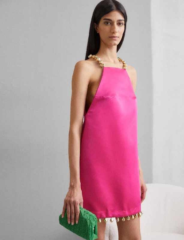 Stella Fuchsia Dress Effortless Sophistication