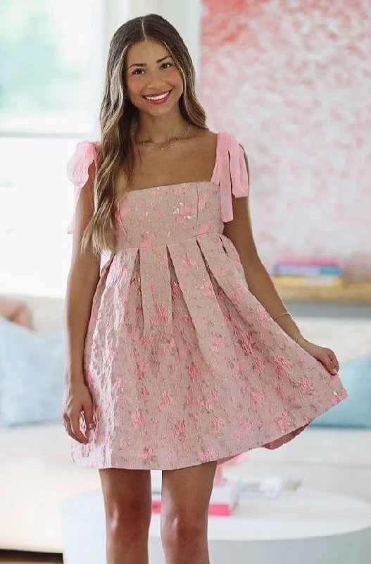 One Step Ahead Floral Mini Dress - Pink Inspired By You, Designed For You