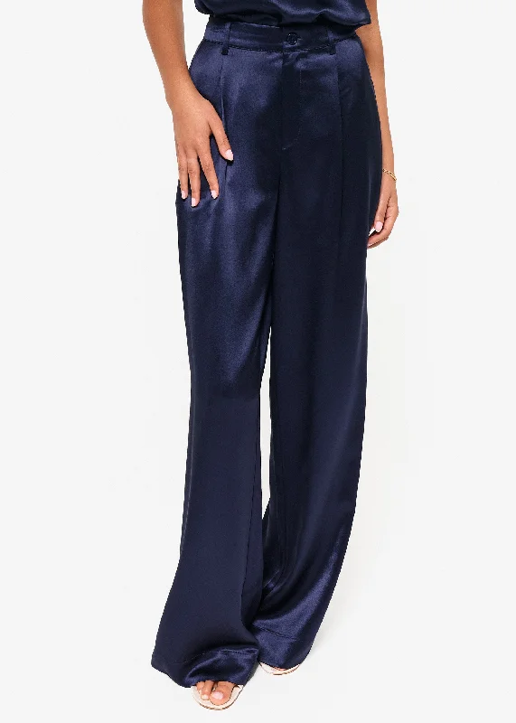 Noura Wide Leg Pant Navy Wardrobe Upgrade