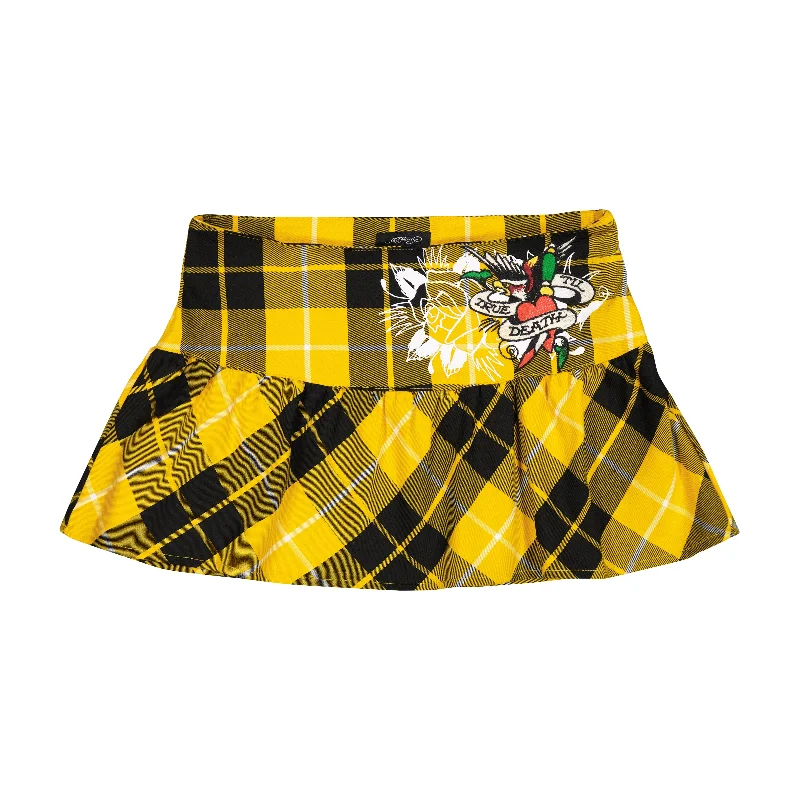 True Eagle Plaid Flare Miniskirt Limited - Edition Drops