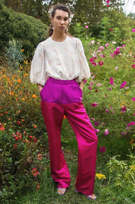 Hera Fuchsia Violet Pants Flash Sale