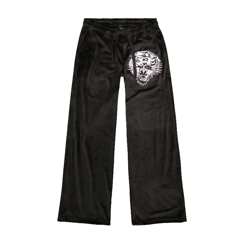 Tiger Head Y2K Velour Sweatpants Chic Allure