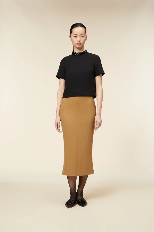 MIDI CREPE PENCIL SKIRT Elevated Style