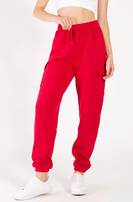 Oversized Fleece Cargo Sweatpants Stylish Statements