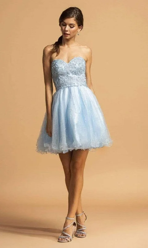 Trevi Collection - S2125 Sweetheart A-Line Cocktail Dress End Of Season Clearance