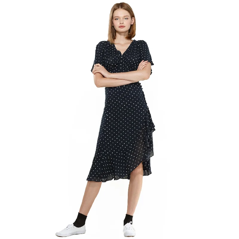 Women's Wrap Asymmetrical Midi Skirt Hot Deals