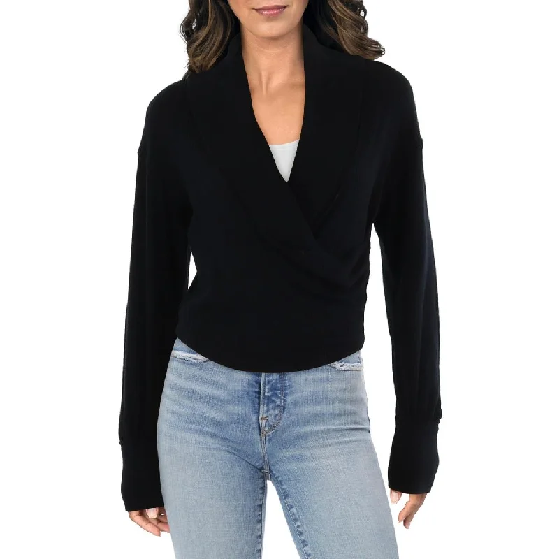 Womens Drapey Ribbed Knit Pullover Top Stupidly Low Prices