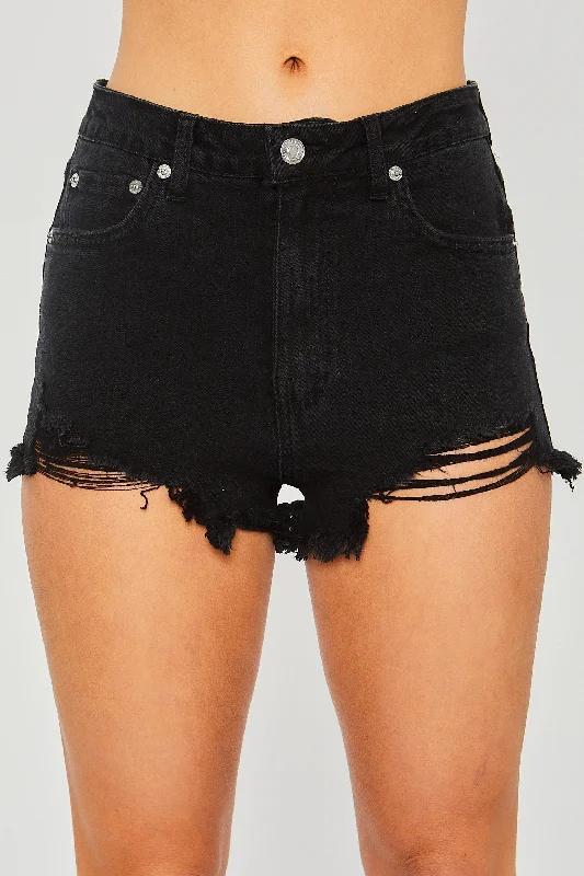 High Rise Denim Shorts Quick Grab Deals