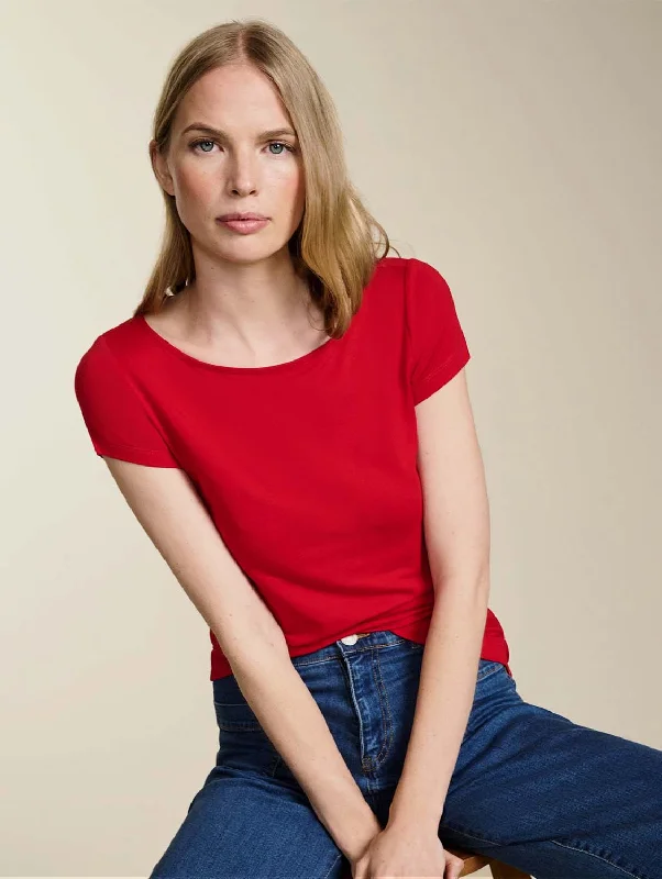 Kylie LENZING™ ECOVERO™ Top | Crimson Red Trend Setting Wardrobe