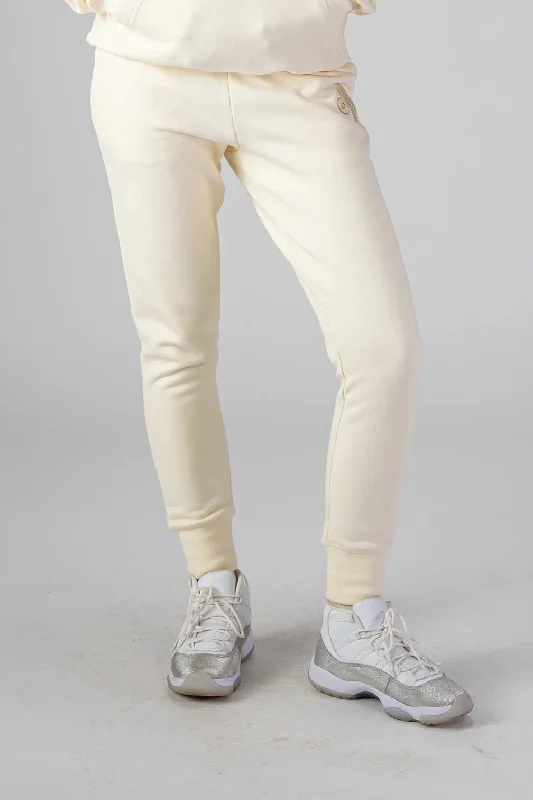 Unisex Cotton Sweatpants - Cream Clearance Event