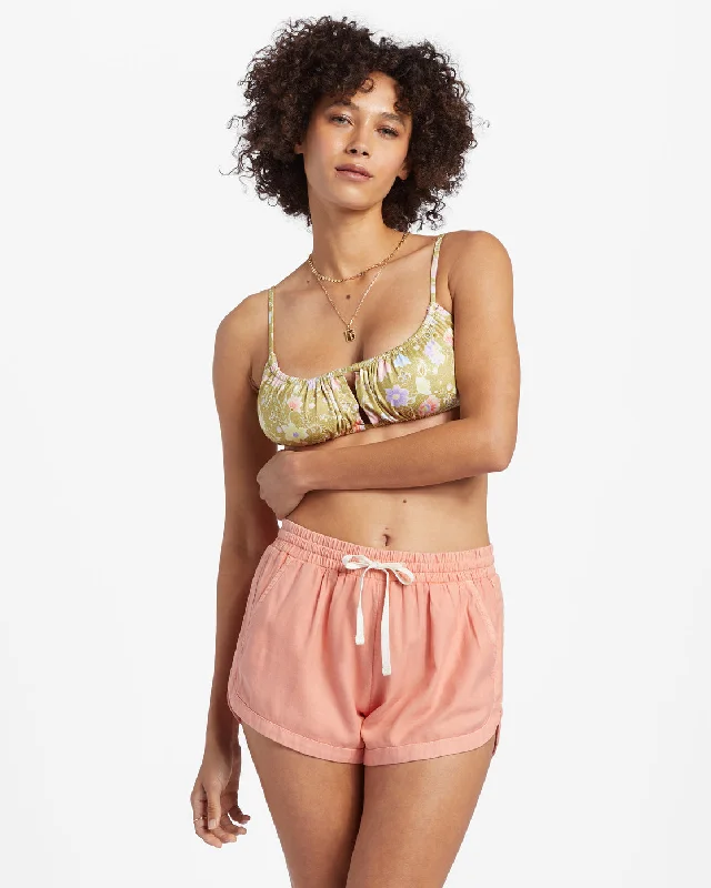 BILLABONG ROAD TRIPPIN WOMENS SHORT - SWEET PEACH Vintage Style Clothing Sale