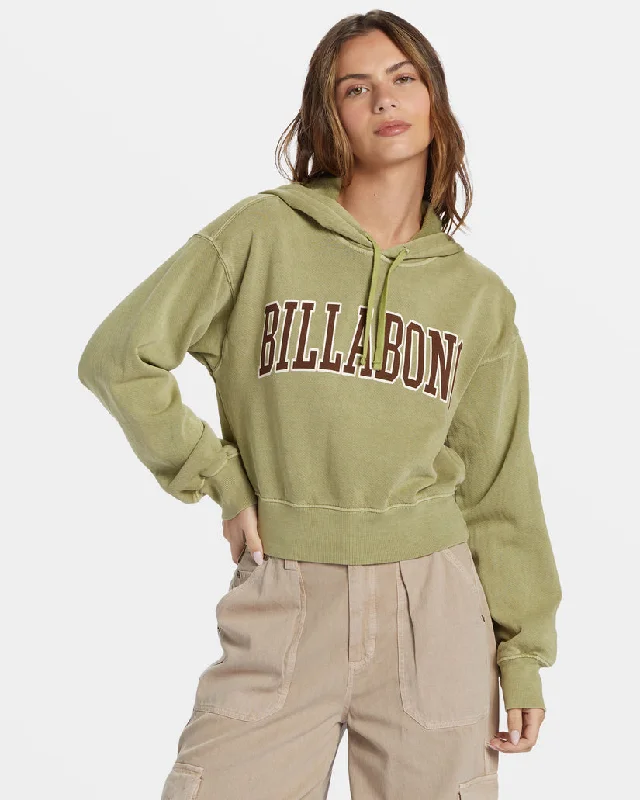 Billabong All Time Fleece Pullover Sweatshirt - AVOCADO Big Savings On Rustic Countryside Styles