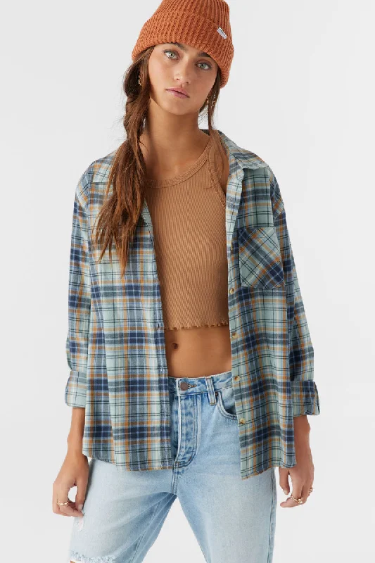 ONeill LOGAN FLANNEL RELAXED FIT SHIRT - INFINITY Feminine Allure