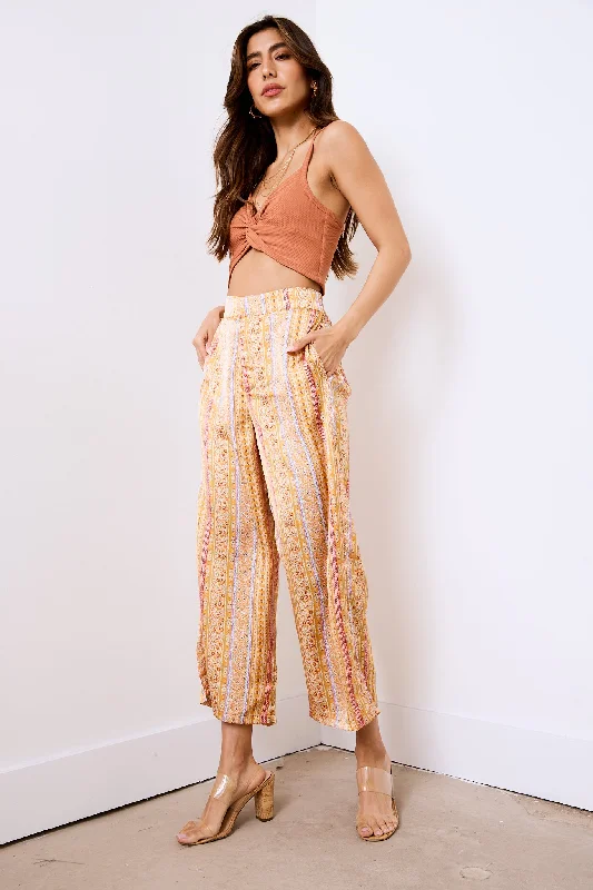 SALE - Cheryl Printed Pants Pastel Styles