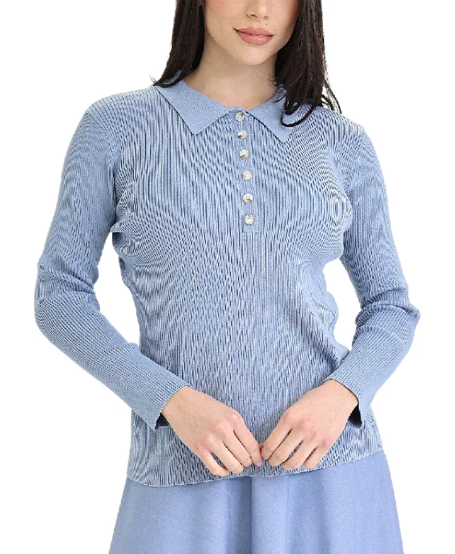 Knit Collar Top Get The Latest Trends