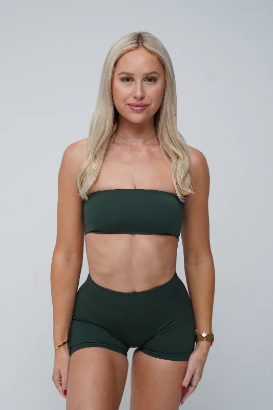 Bandeau - Forest Green Tropical Island - Inspired Attire