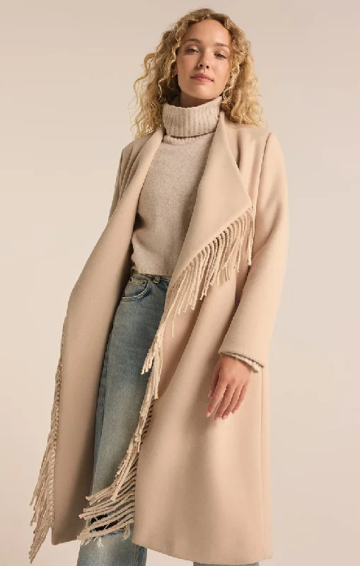 Z-Supply Alchemist Fringe Coat - NATURAL Limited Time Deal