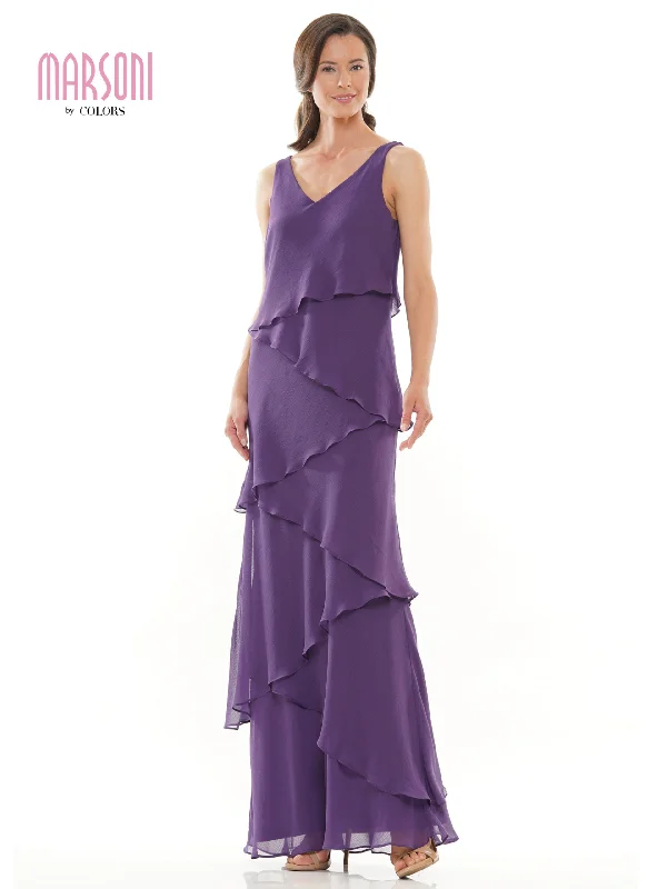 Layered Chiffon Gown Dreamy Draping