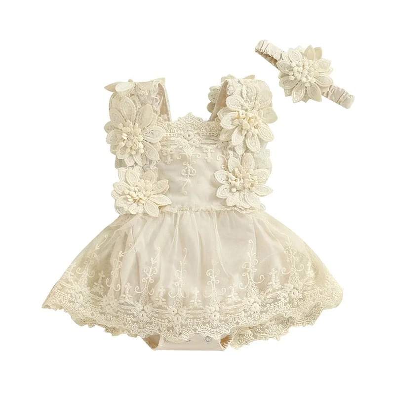 PERSEPHONE Crochet & Lace Romper with Headband Shop Our Looks