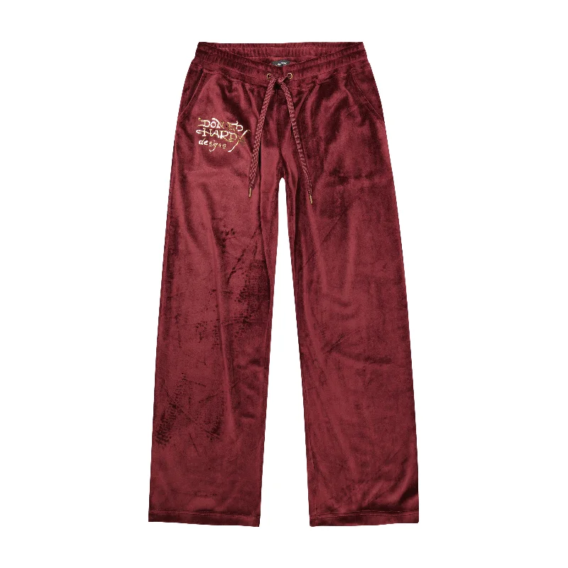 Retro Tiger Y2K Velour Sweatpants Dreamy Draping