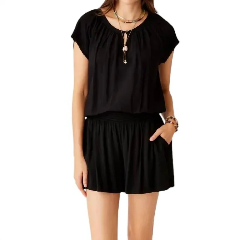 Women's Lilly Top In Black Lighten Up With Nordic Styles