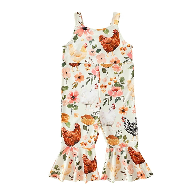 CHICKENS Bellbottom Jumpsuit Athleisure Wear Promotion