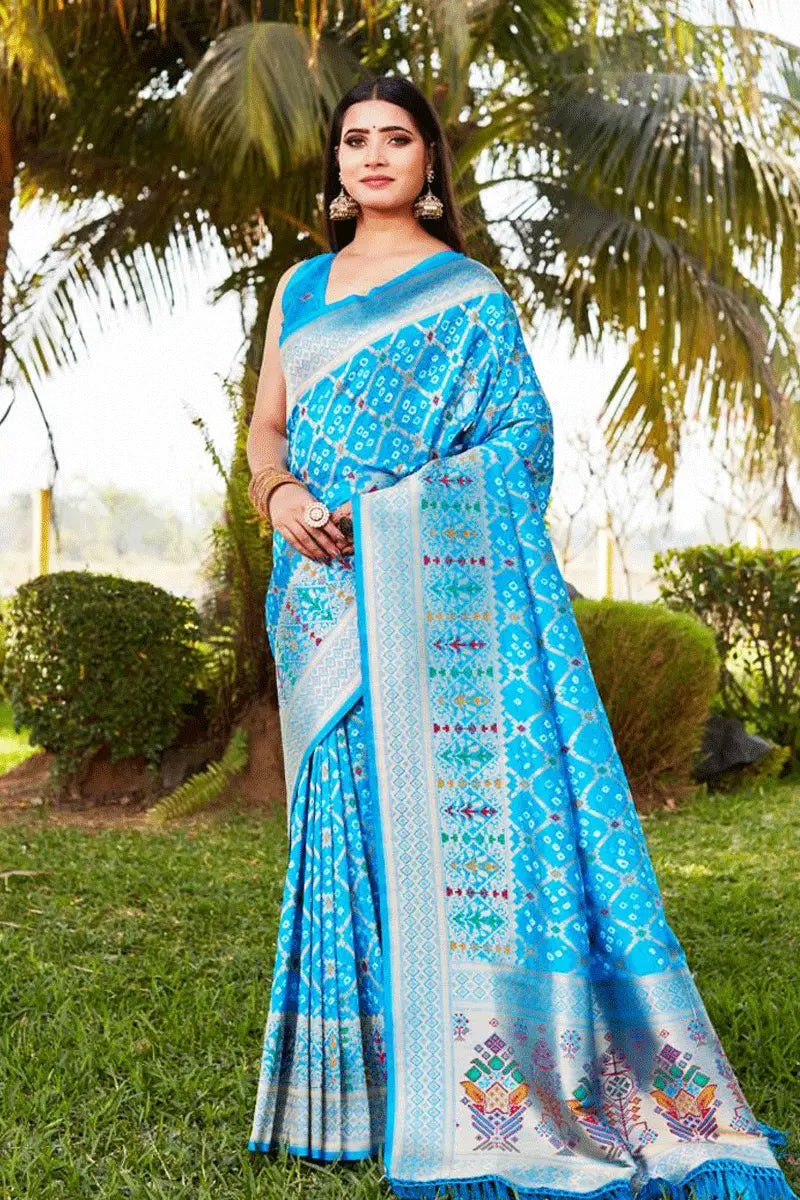 Gujrati Bandhani Silk Saree Online Shopping Embrace New Fashion