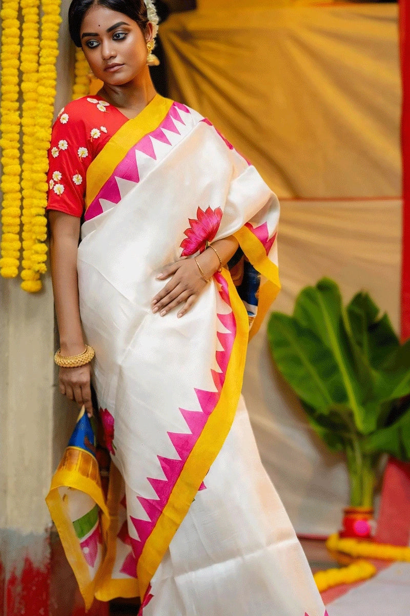 Bengali Special Durga Puja Linen Sarees Online Special Offer For You