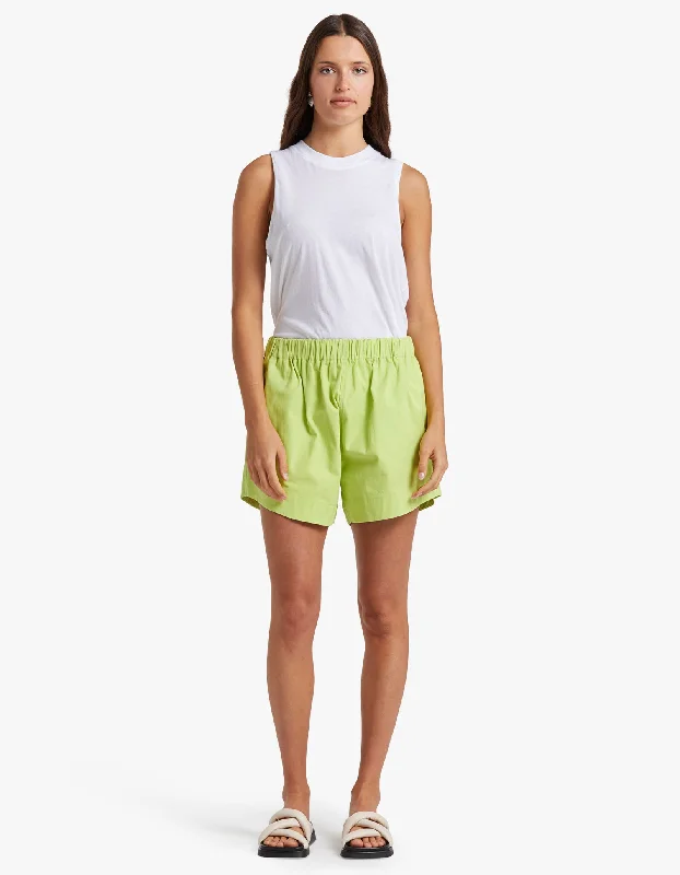 Canvas Flared Short - Green Glow Versatile Wardrobe Essentials