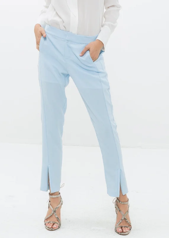 Women's Front Slit Trouser In Sky Blue Seize Bargains