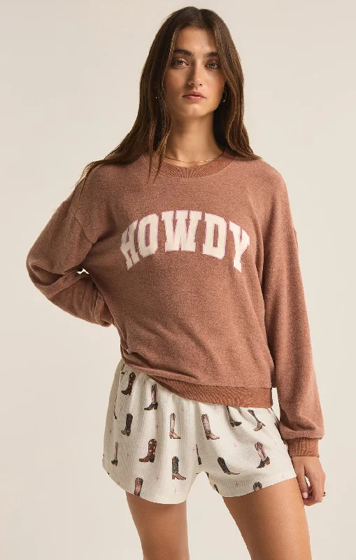 Z-Supply Howdy Top - MAPLE HEATHER Trendy Aesthetics